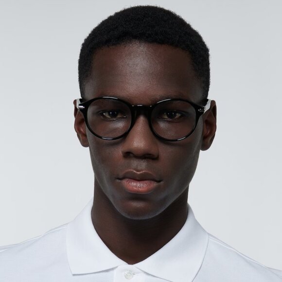 Dior Women Eyeglasses Shiny Black Demo Round DIORBLACKSUITO RI 1000 BRAND NEW - Picture 10 of 11